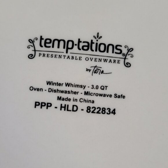 Temptations WINTER WHIMSEY Set of 4 Christmas Holiday NESTING BOWLS with Lids - Picture 9 of 9